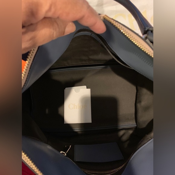 Chloe python & leather tote bag - Picture 6 of 6